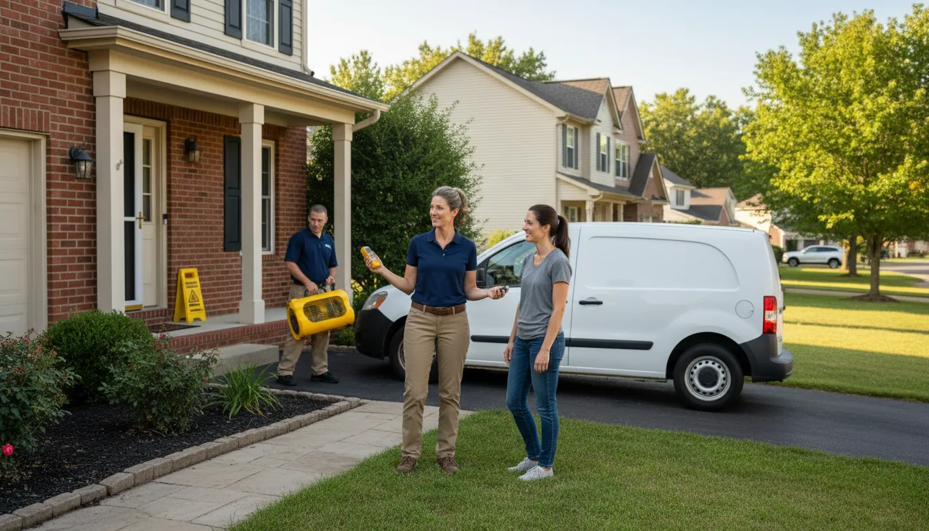 Residential water damage restoration in Notus, ID